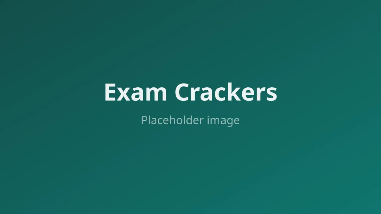 Exam Crackers